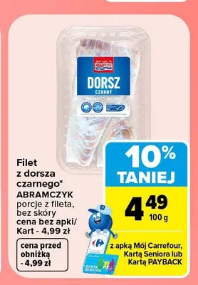 Filet z dorsza czarnego Abramczyk promocja w Carrefour