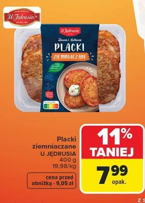 Placki ziemniaczane U Jędrusia promocja w Carrefour