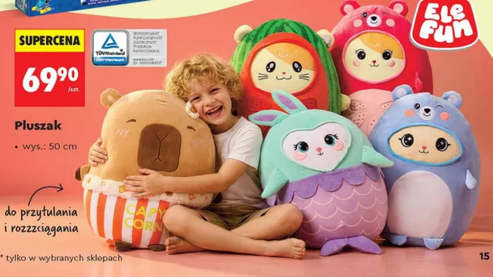 Pluszak Ele Fun wys. 50cm promocja w Biedronka