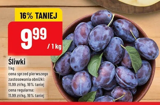Śliwki promocja w POLOmarket