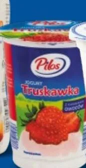 Jogurt truskawka Pilos promocja w Lidl