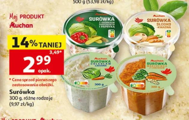 Surówka colesław Auchan promocja w Auchan