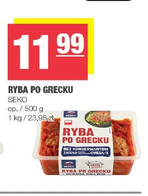 Ryba po grecku Seko promocja w SPAR
