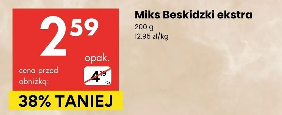 Beskidzki ekstra promocja w Delikatesy Centrum