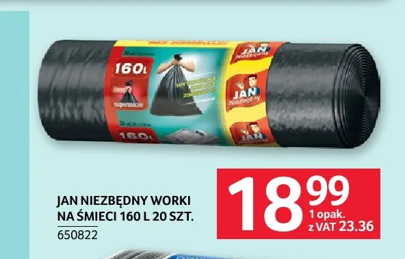 Worki na śmieci 160 l Jan Niezbędny promocja w Selgros
