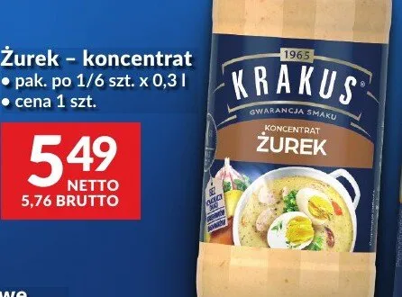 Żurek koncentrat Krakus promocja w Makro