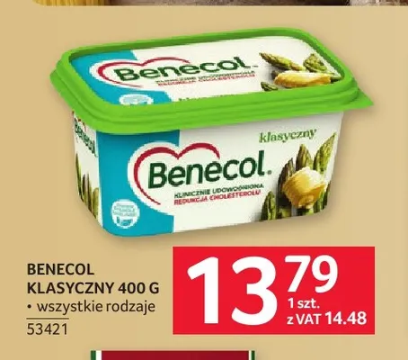 Margaryna Benecol klasyczny promocja w Selgros