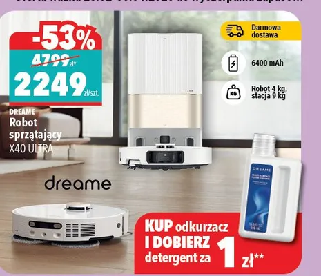 Robot sprzątający X40 Ultra promocja w Biedronka Home