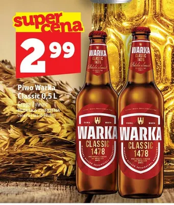 Piwo Warka Classic promocja w TOPAZ