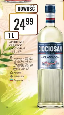 Aperitivo Classico Ciociosan 14% promocja w Dino