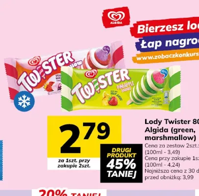 Lody Twister marshmallow promocja w Hitpol