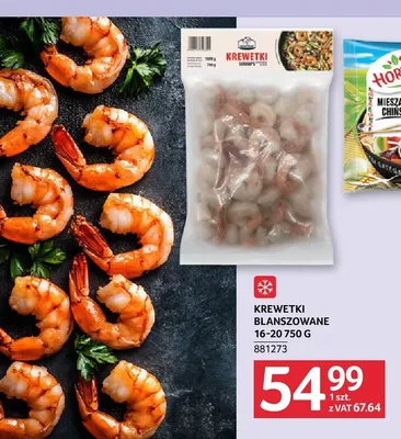 Krewetki blanszowane promocja w Selgros
