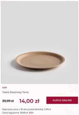 Talerz deserowy Terro home & you promocja w home&you