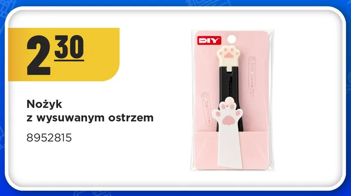 Nożyk z wysuwanym ostrzem MR. D.I.Y. promocja w MR. DIY