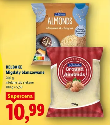 Migdały blanszowane Bakello promocja w Lidl