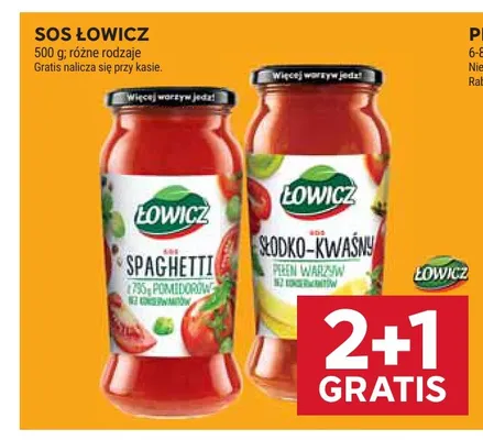 Sos spaghetti Łowicz promocja w Stokrotka