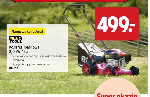 Kosiarka spalinowa Meec Tools promocja w Jula