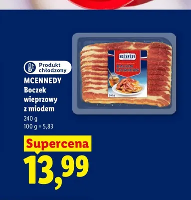 Boczek wieprzowy z miodem Mcennedy promocja w Lidl