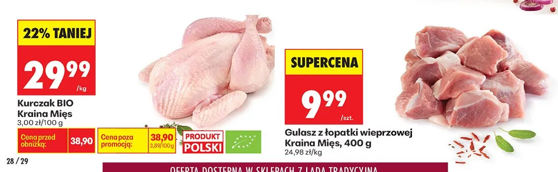 Kurczak BIO promocja w Biedronka