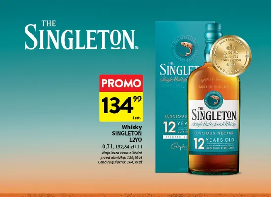 Whisky Singleton 12YO promocja w Intermarche
