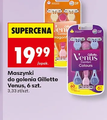 Maszynki do golenia Gillette Venus Comfort Colours promocja w Biedronka
