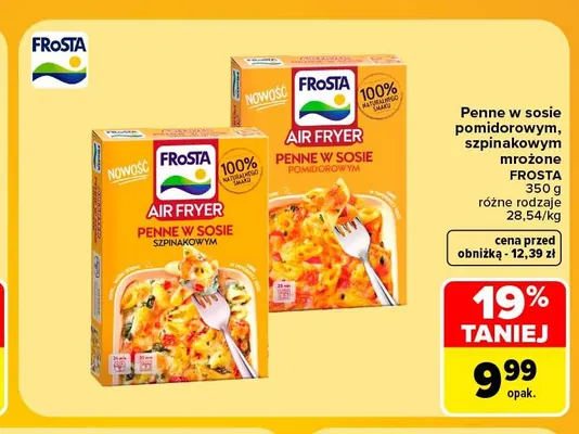 Penne w sosie pomidorowym mrożone Frosta promocja w Carrefour Market