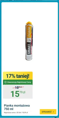 Pianka montażowa SMART FOAM promocja w ERLI