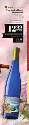 Wino Liebfraumilch białe, półsłodkie promocja w POLOmarket