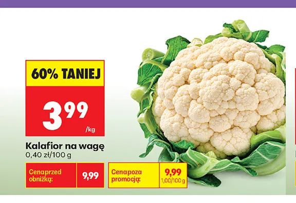Kalafior promocja w Biedronka