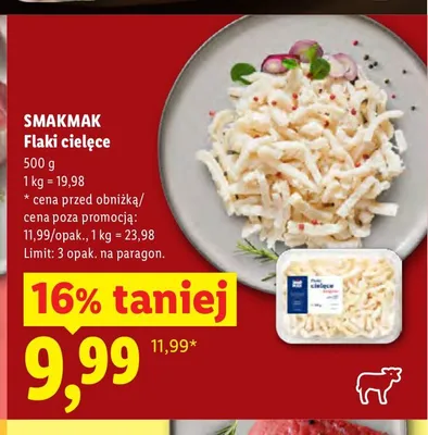 Flaki cielęce Smakmak promocja w Lidl