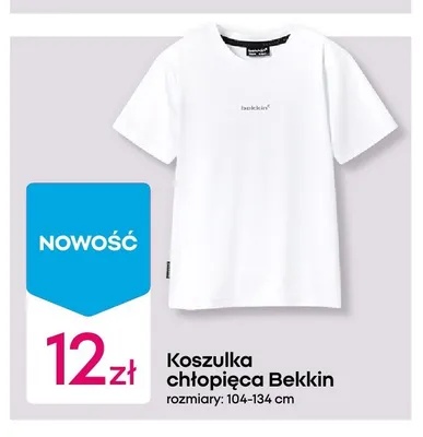 Koszulka chłopięca Bekkin promocja w Pepco