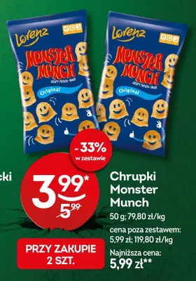 Chrupki Monster Munch Original promocja w Żabka