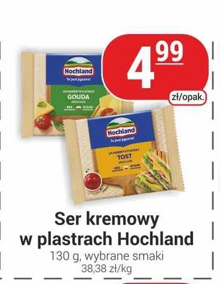 Ser kremowy w plastrach Hochland promocja w Delikatesy Sezam