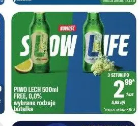 Piwo bezalkoholowe Lech Free promocja w Tomi Markt