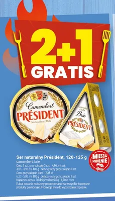 Ser naturalny Camembert Président promocja w Twój Market