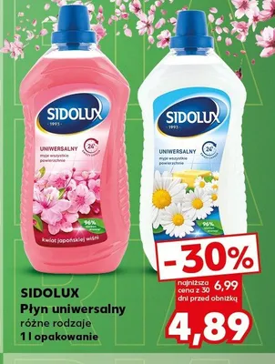 Płyn uniwersalny Sidolux kwiat japońskiej wiśni promocja w Kaufland