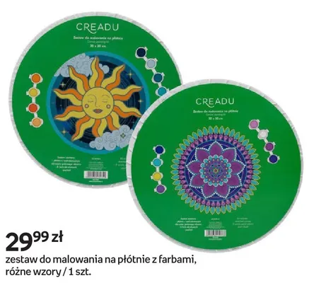 Zestaw do malowania na płótnie z farbami, różne wzory promocja w Empik