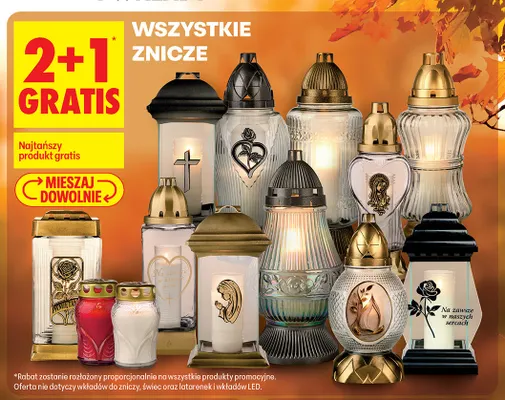 Znicze promocja w Biedronka