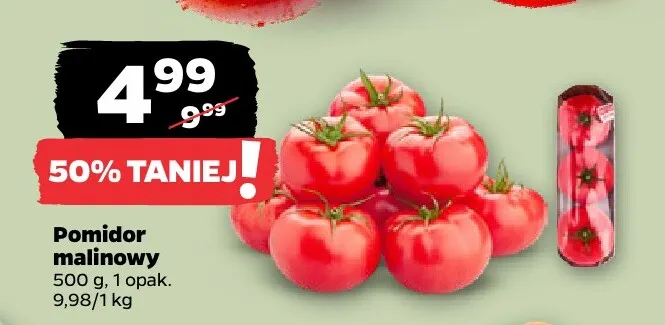 Pomidory malinowe promocja w Netto