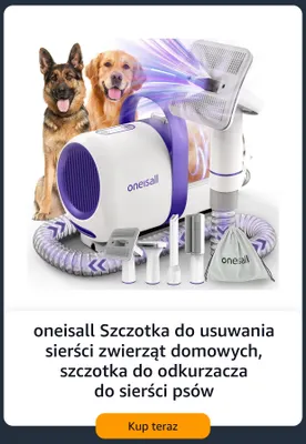 Szczotka do usuwania sierści zwierząt domowych Oneisall szczotka do odkurzacza do sierści psów promocja w Amazon