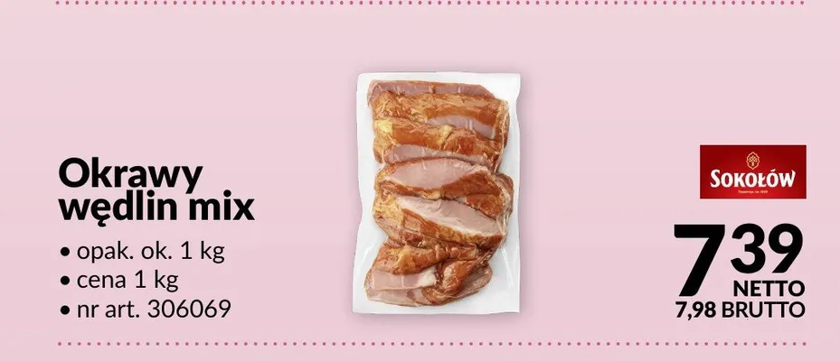 Okrawy wędlin mix Sokołów promocja w Makro