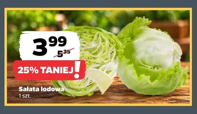 Sałata lodowa promocja w Netto