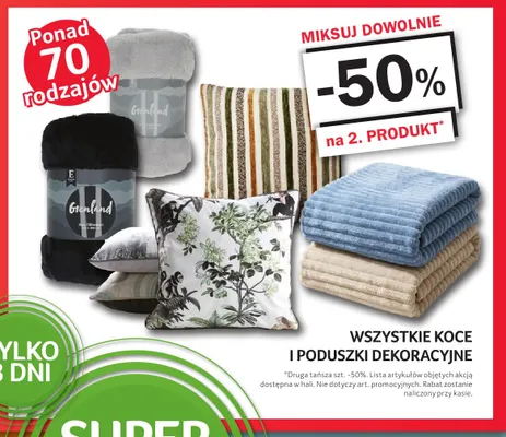 Koce i poduszki dekoracyjne promocja w Selgros
