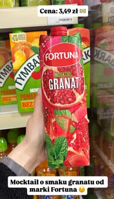 Napój Mocktail granat promocja w Dino