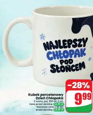 Kubek porcelanowy Dzień Chłopaka 350 ml promocja w Dino