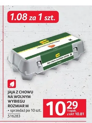 Jaja z chowu na wolnym wybiegu rozmiar M Topseller promocja w Selgros