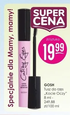 Tusz do rzęs Gosh Kocie Oczy promocja w Drogerie Jasmin