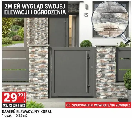 Kamień elewacyjny Koral promocja w Merkury Market