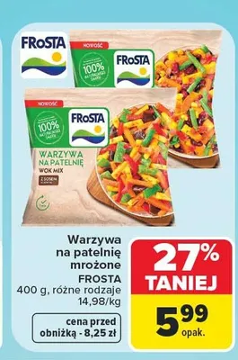 Warzywa na patelnię mrożone Frosta promocja w Carrefour