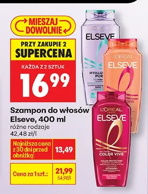 Szampon do włosów promocja w Biedronka